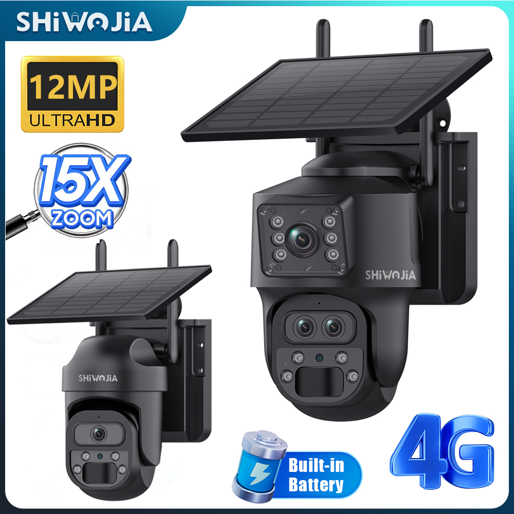 Garden Camera - SHIWOJIA 15X ZOOM Solar Camera 4G