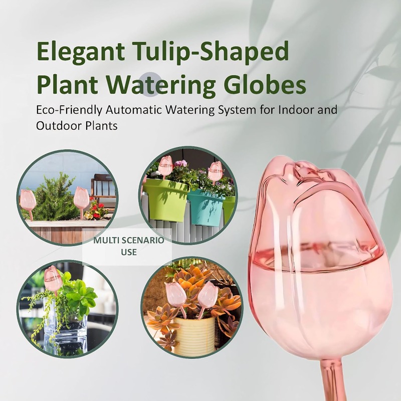 Pink Tulip Plant Watering Ball - Plant Sensor 评论和价格