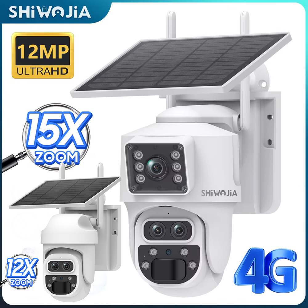 SHIWOJIA 12MP 6K 15X Zoom Sola - Garden Camera 评论和价格