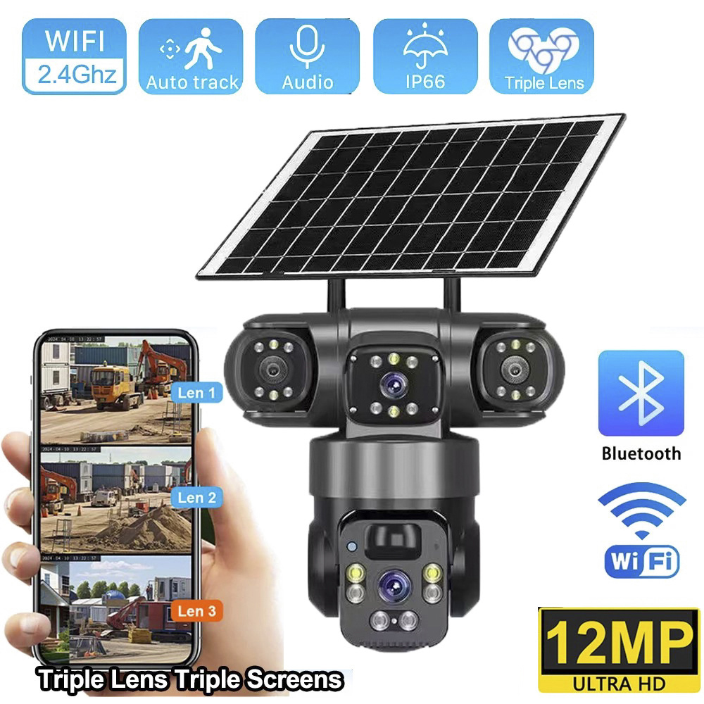 4G Solar Camera Three Lens Thr - Garden Camera 评论和价格
